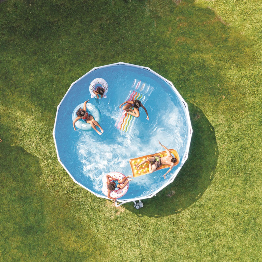 Chevron Prism Frame Pool (4,88 x 1,22m) inkl. Pumpe & Zubehör