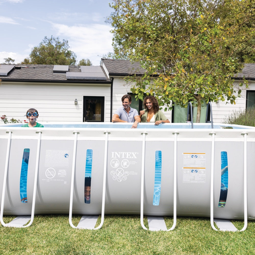 Clearview Prism Frame Pool (4,00 x 2,00 x 1,22m) inkl. Pumpe & Zubehör