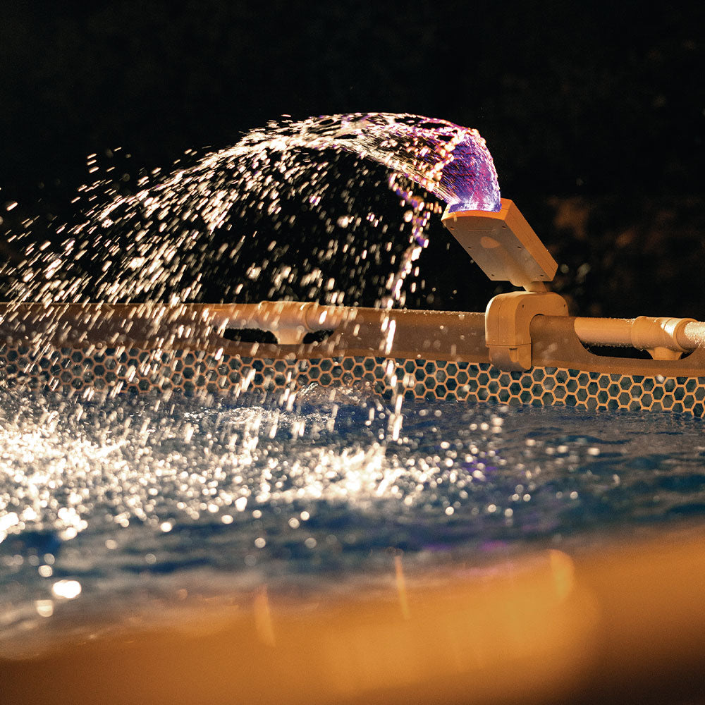 Multi-Color LED Pool Sprayer mit Adapter 32/38 mm