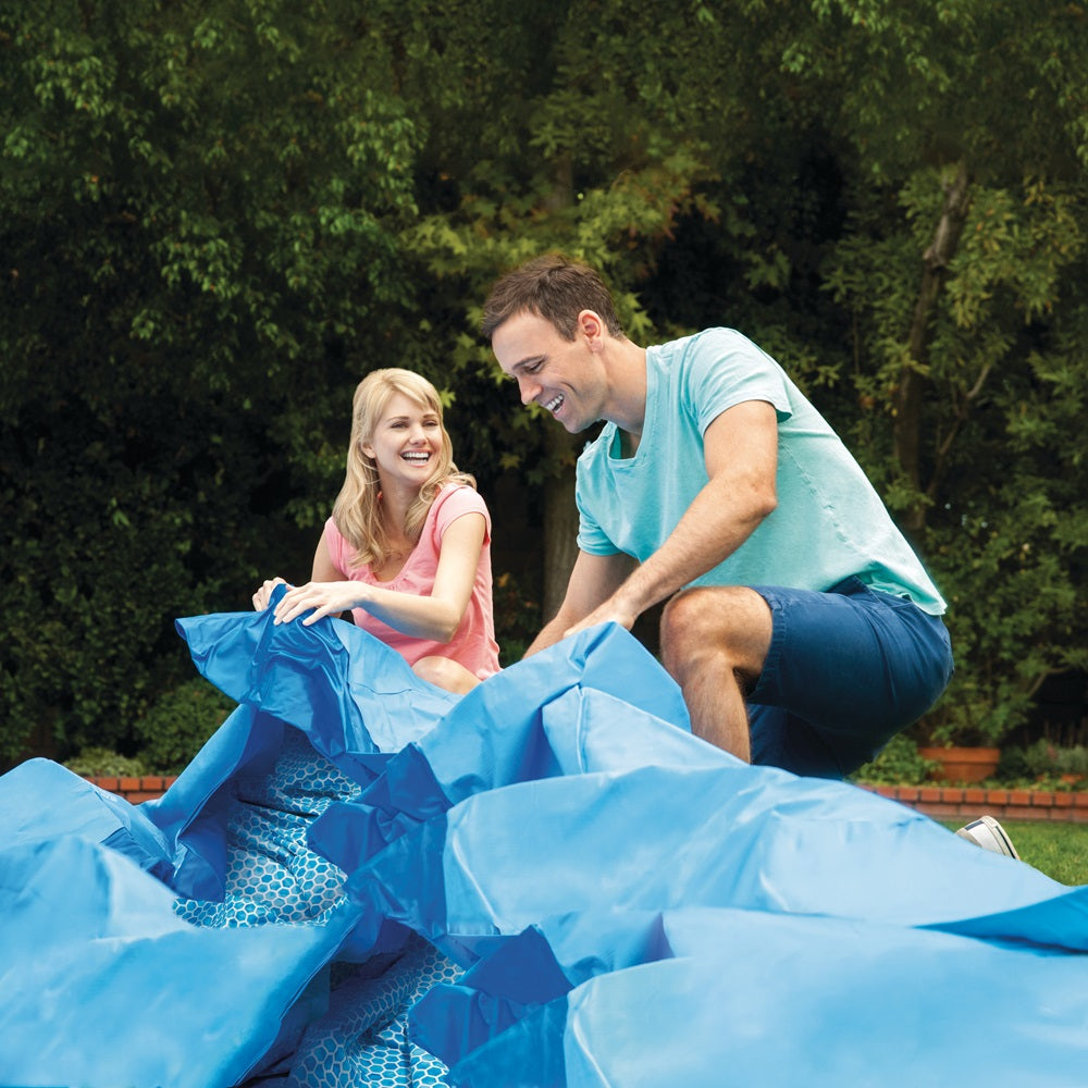 EasySet Pool, Wasserbedarf ca. 7290 l, 396x84cm, Anschlußmöglichkeit für Filterpumpe #28604GS