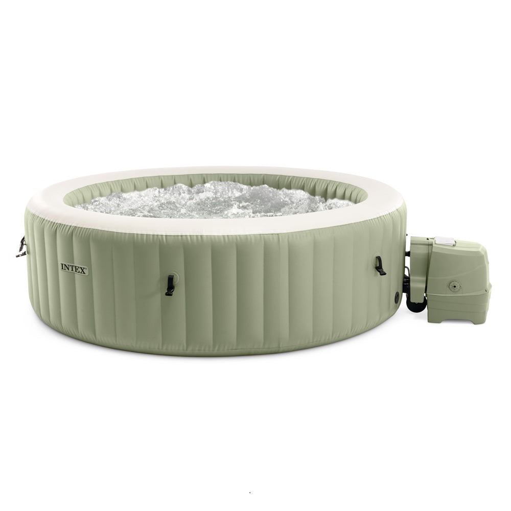 Whirlpool Bubble Massage, rund, olivegrün, für 4 Personen