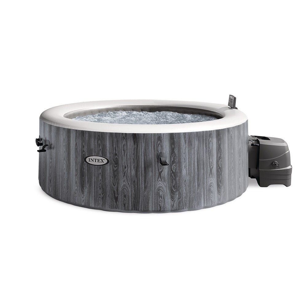 Whirlpool Greywood Deluxe, rund, in Holzoptik, für 4 Personen