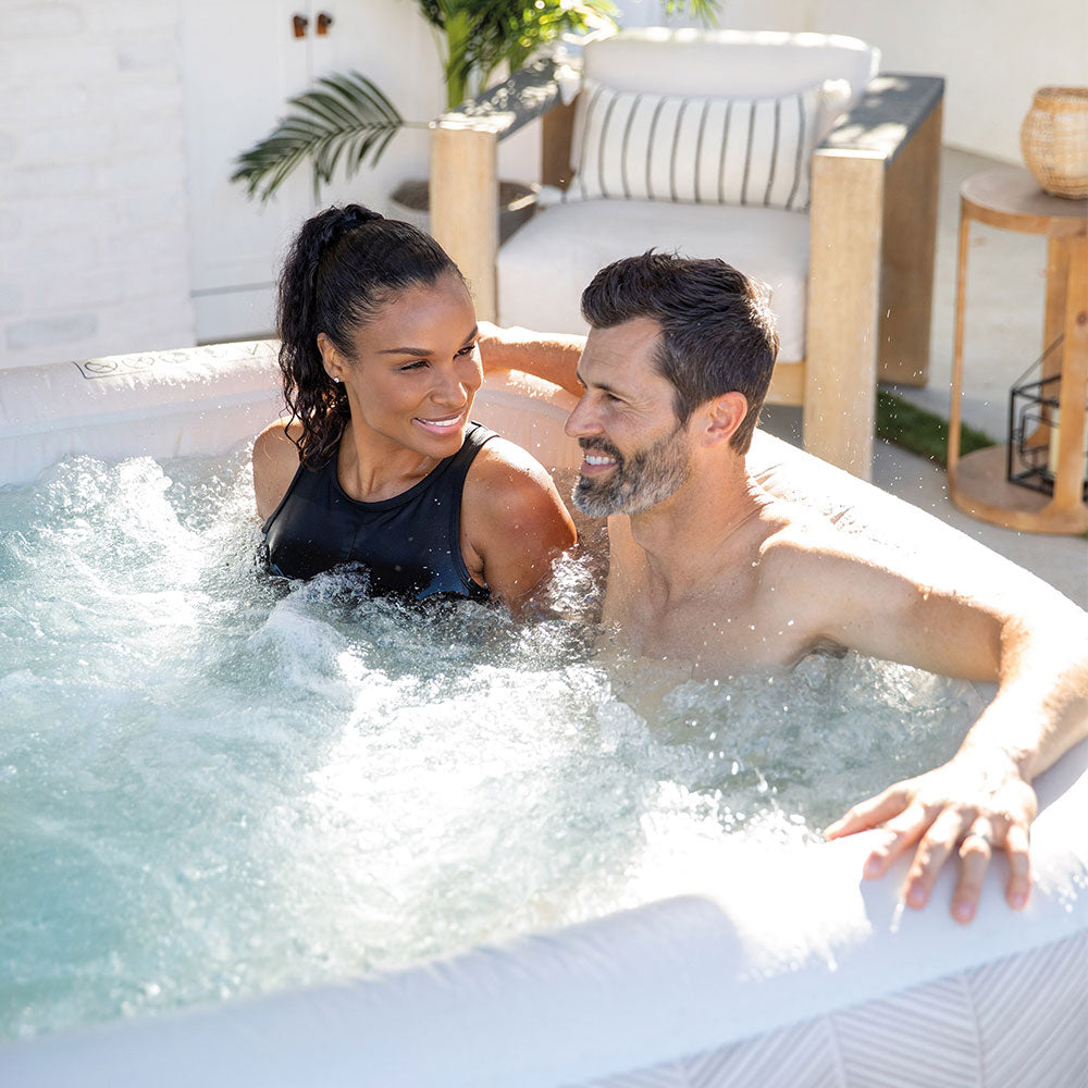 Whirlpool Chevron Deluxe, eckig, Chevron-Muster, für 4 Personen