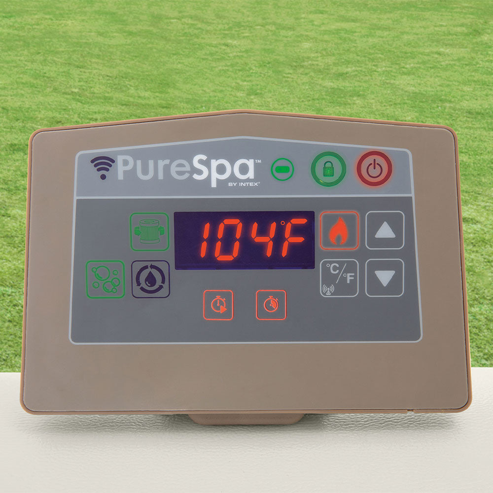 Whirlpool Chevron Deluxe, eckig, Chevron-Muster, für 4 Personen