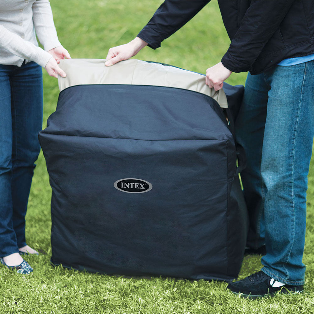 Whirlpool Chevron Deluxe, eckig, Chevron-Muster, für 4 Personen