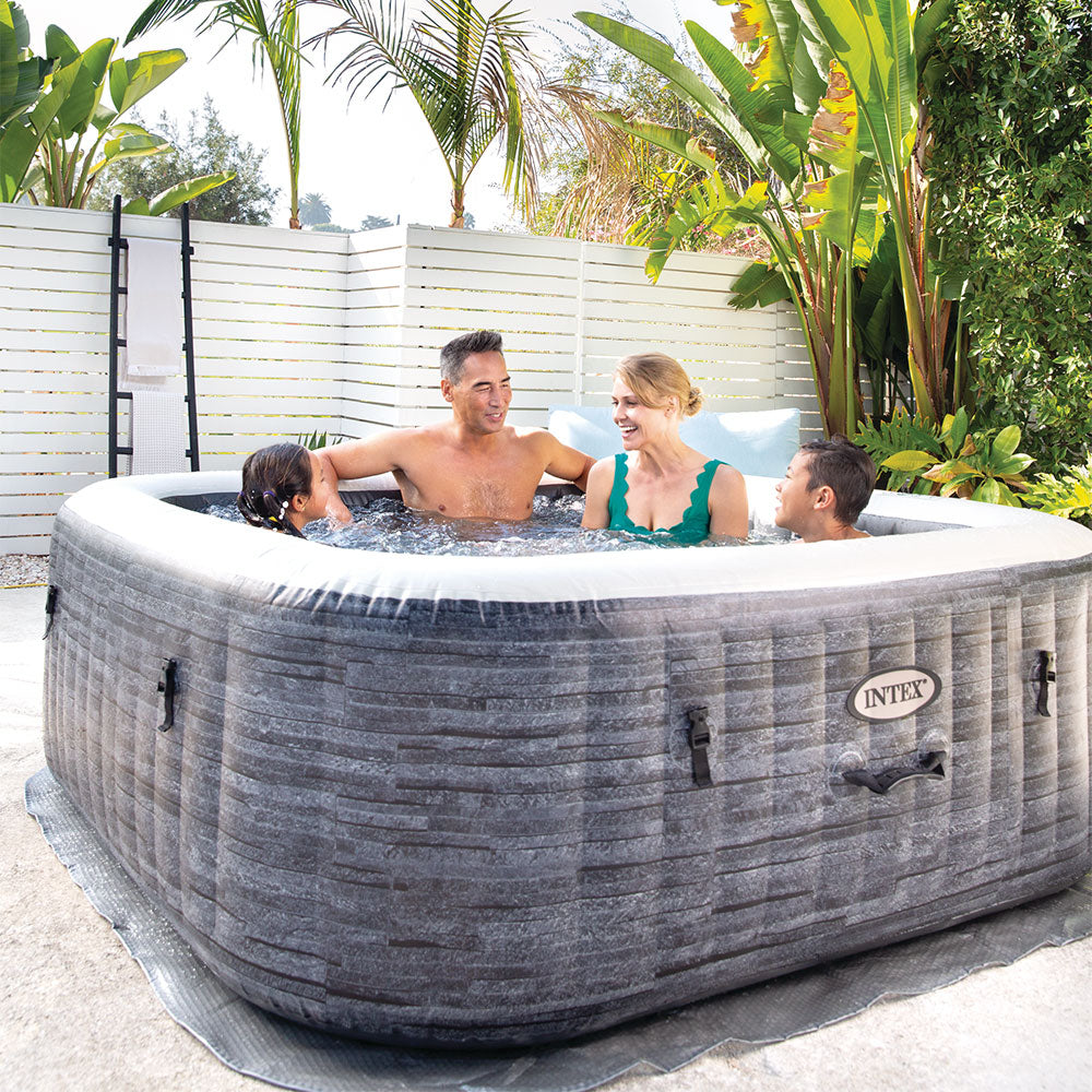 Whirlpool Greystone Deluxe, eckig, in Steinoptik, für 6 Personen