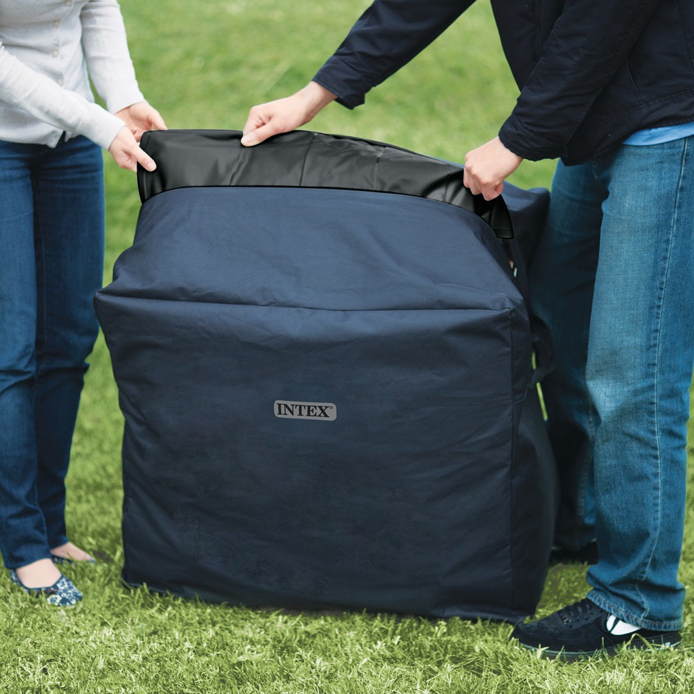 Whirlpool Jet & Bubble Deluxe, achteckig, schwarz, für 4 Personen