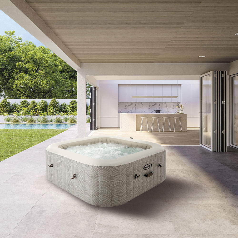 Whirlpool Chevron Deluxe, eckig, Chevron-Muster, für 6 Personen