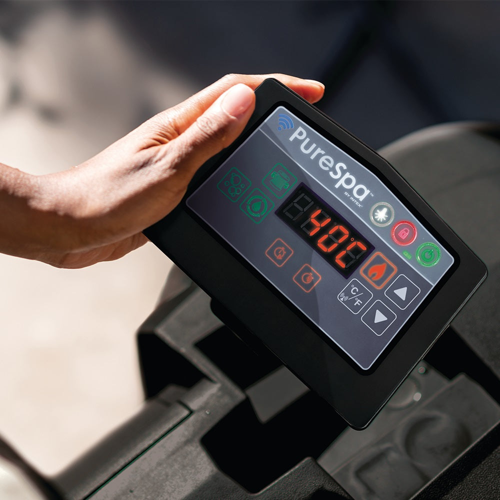 Whirlpool Glow Deluxe, rund, mit mehrfarbiger LED-Beleuchtung, für 4 Personen