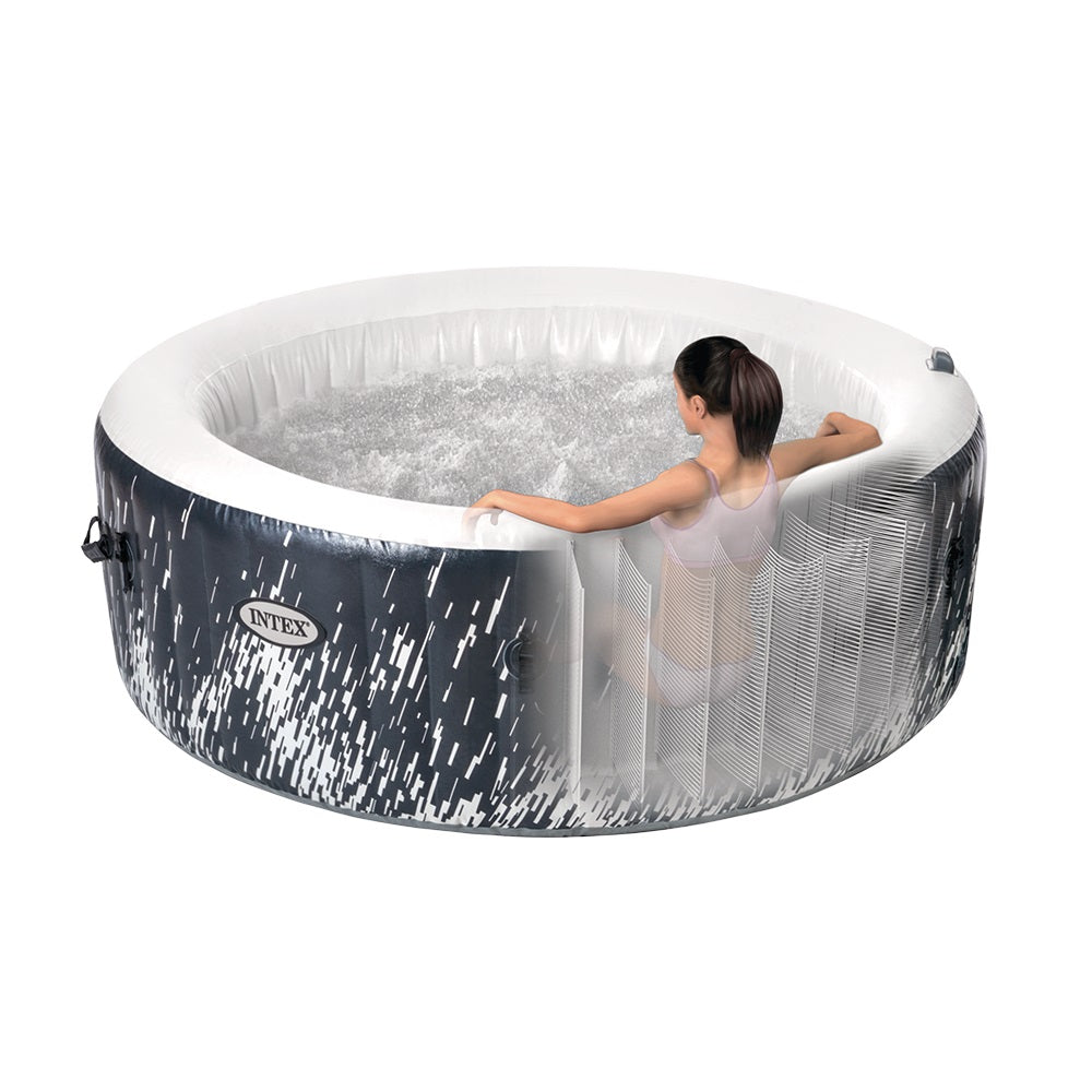 Whirlpool Glow Deluxe, rund, mit mehrfarbiger LED-Beleuchtung, für 4 Personen