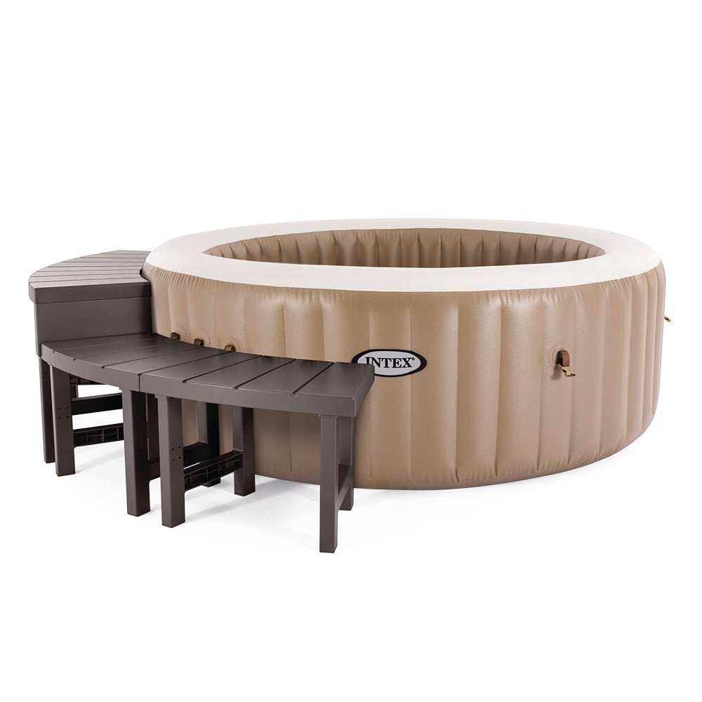 eine hohe und eine mittlere Sitzbank