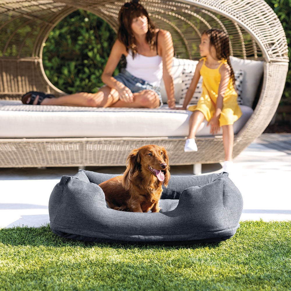 Haustierbett für kleine Tiere grau