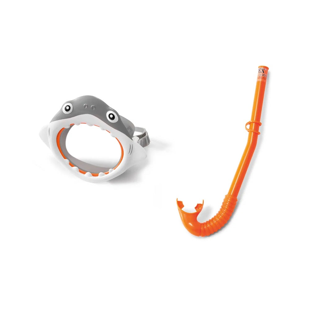 Schnorchel-Set "Shark" mit Taucherbrille im Hai-Design & Schnorchel