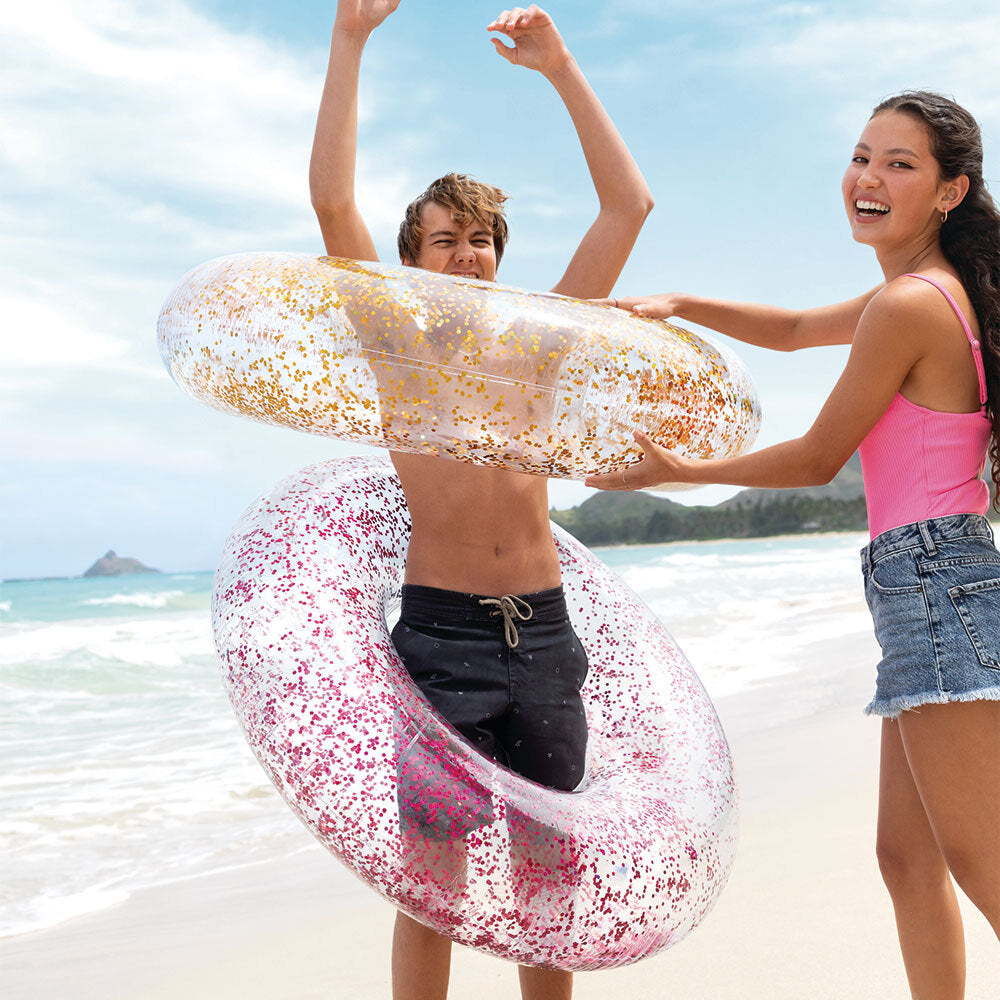 Glitter Schwimmreifen (Ø 1,19m) zufällige Farbe