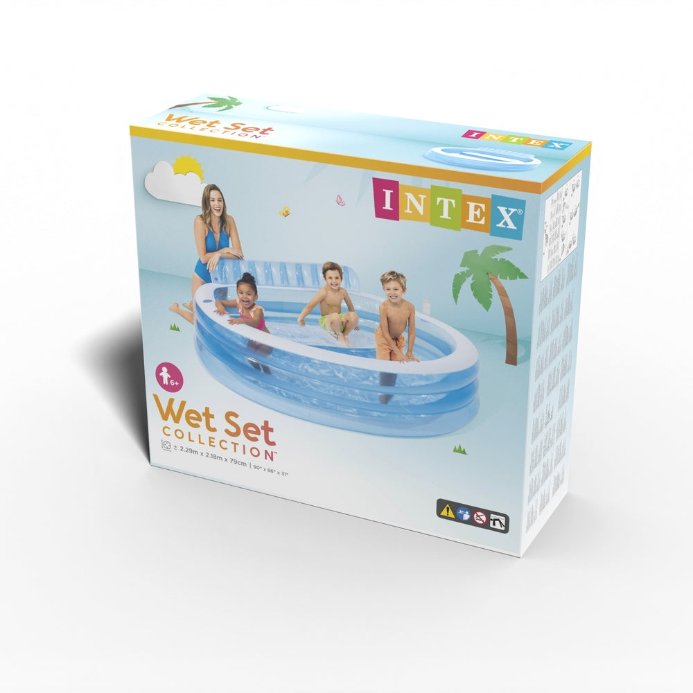 Familienpool "Family Lounge", ab 6 Jahre, (2,29x2,18x0,79m)