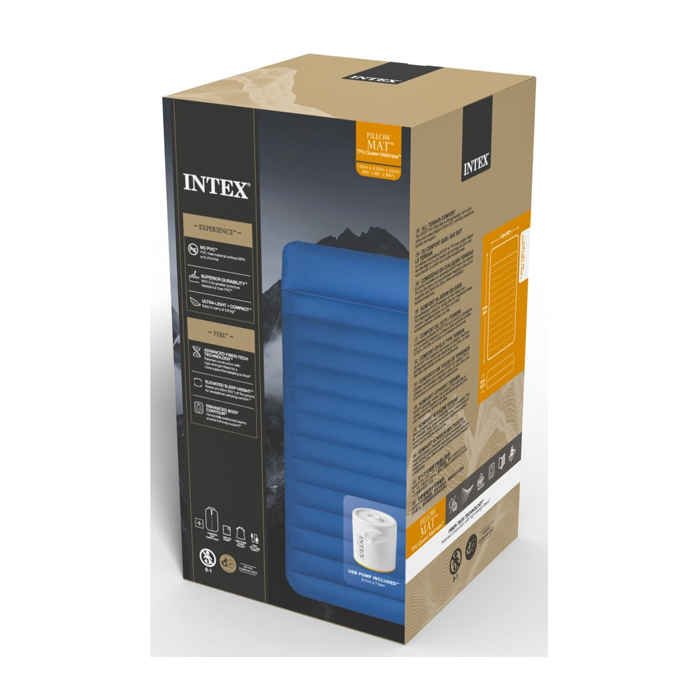 Camping Matratze Outdoor, 152x203x22cm, aus TPU, mit USB-Pumpe