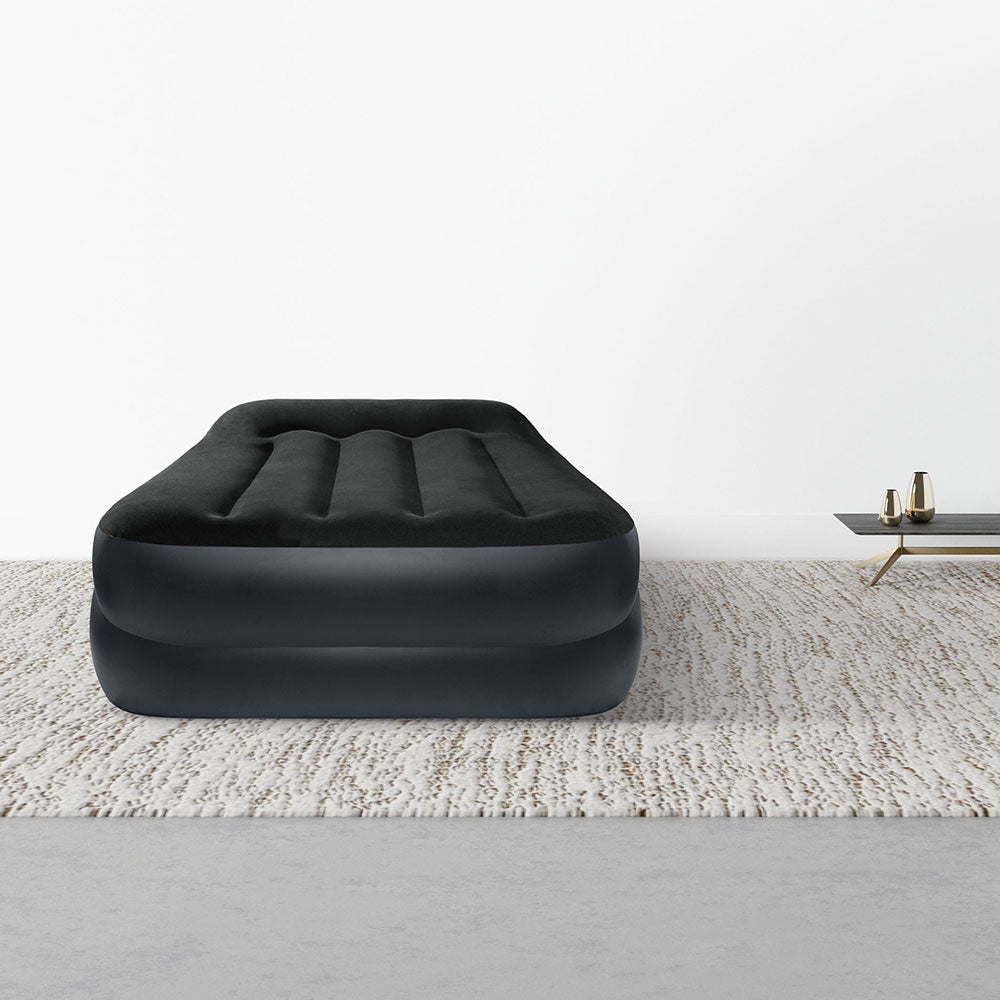 INTEX Luftbett Plus PillowRest Twin mit FastFill Pumpe