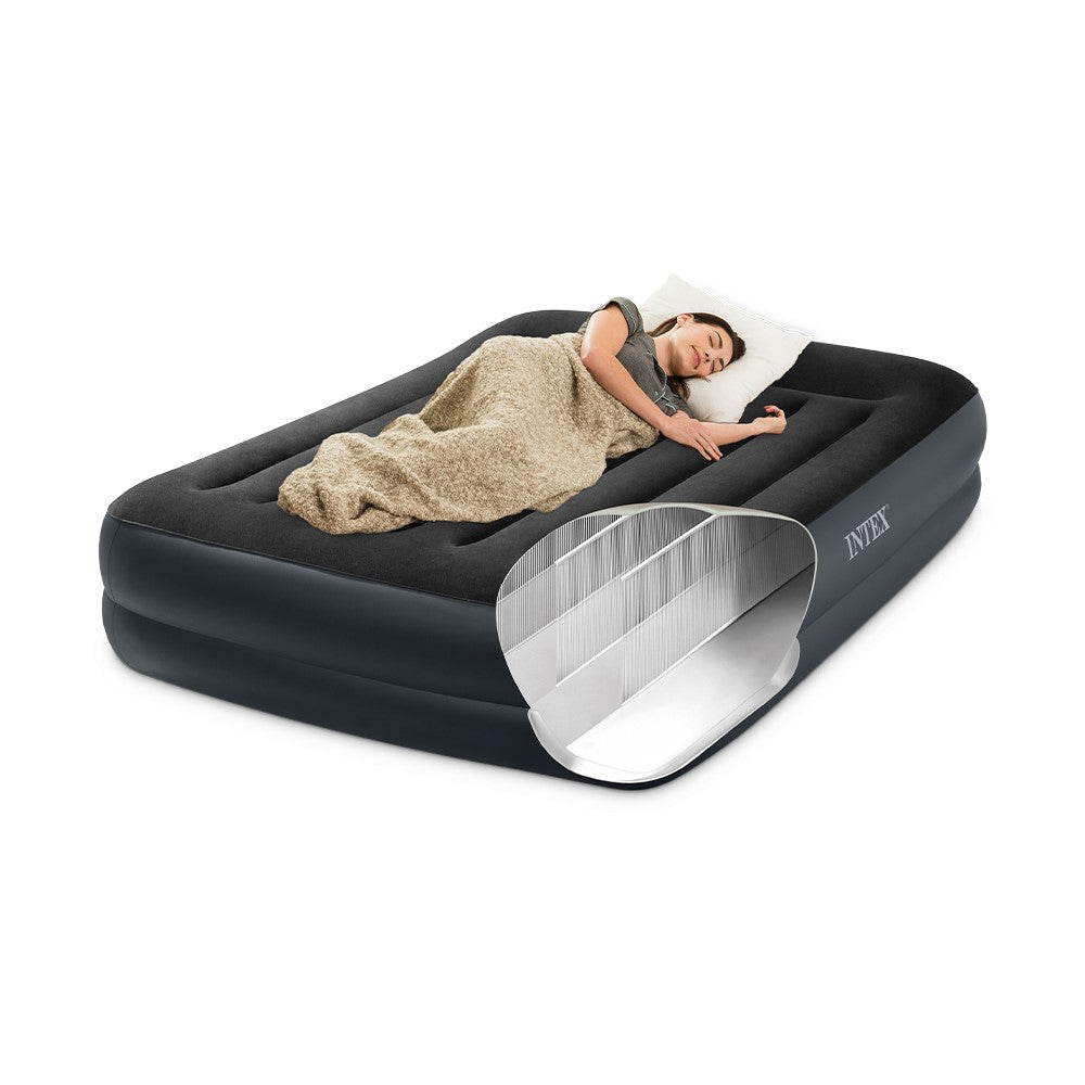 Luftbett Plus PillowRest, 152x203x42cm, mit FastFill Pumpe