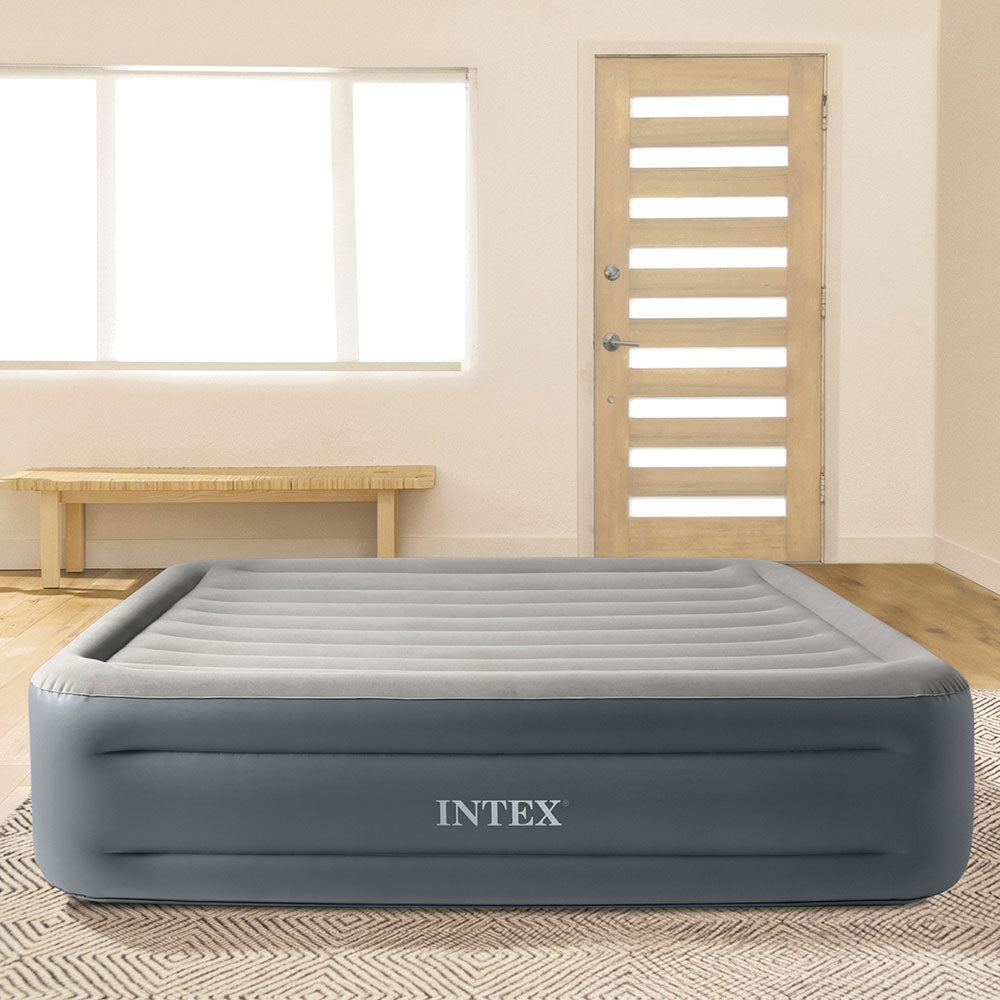 INTEX Luftbett Plus EssentialRest Queen mit FastFill Pumpe