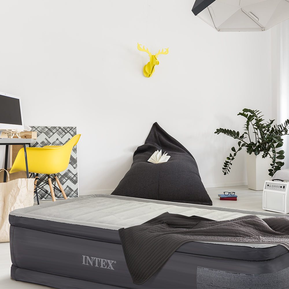 Luftbett Deluxe Comfort Plush, 99x191x46cm, mit FastFill Pumpe