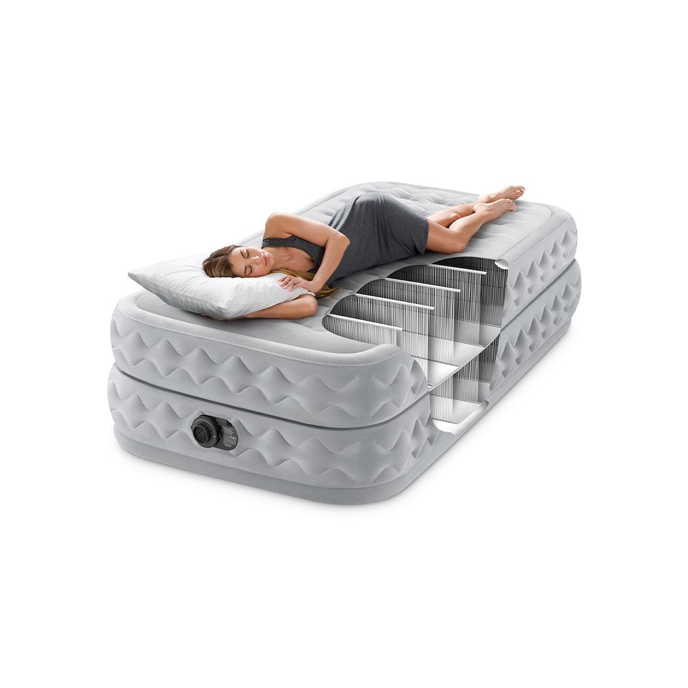 Luftbett Deluxe Supreme Air Flow, 99x191x51cm, mit FastFill Pumpe