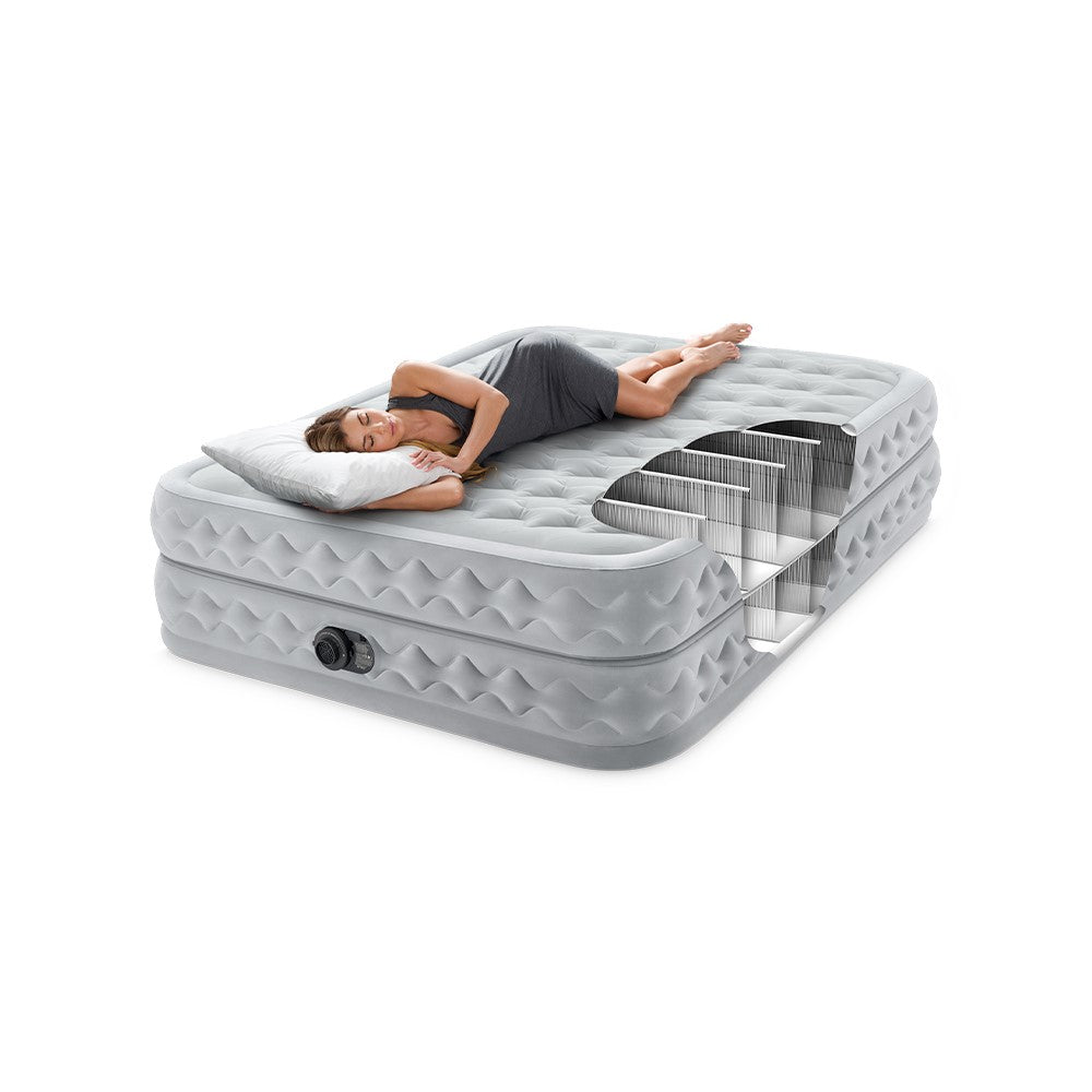 Luftbett Deluxe Supreme Air Flow, 152x203x51cm, mit FastFill Pumpe