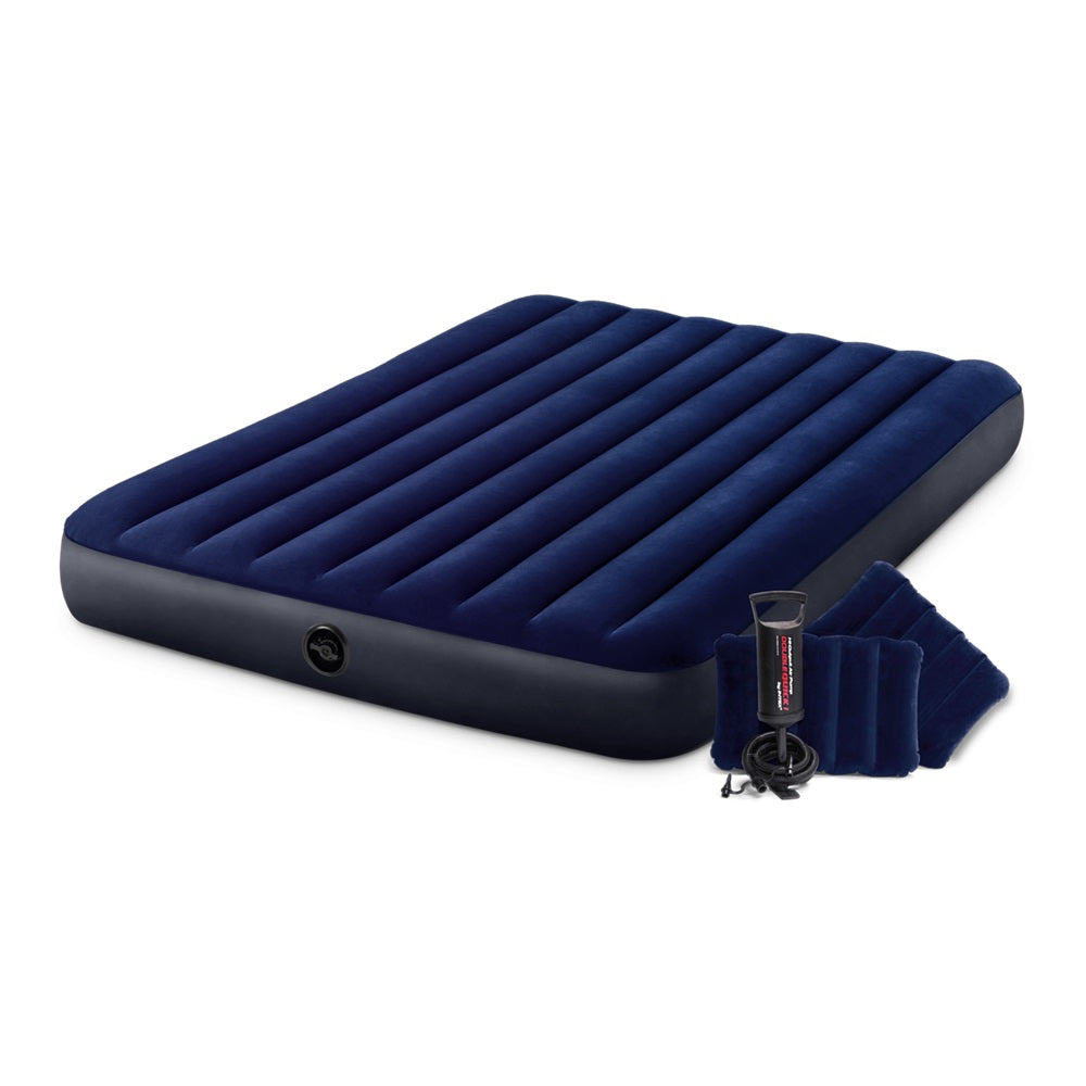 Luftbett Standard Classic Downy, Queen, mit Handpumpe und Kissen