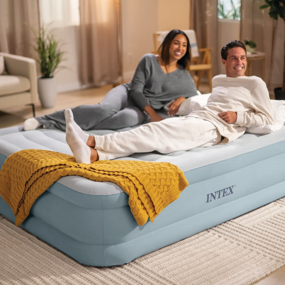 Luftbett Deluxe Premium Comfort, 152x203x46cm, mit FastFill Pumpe