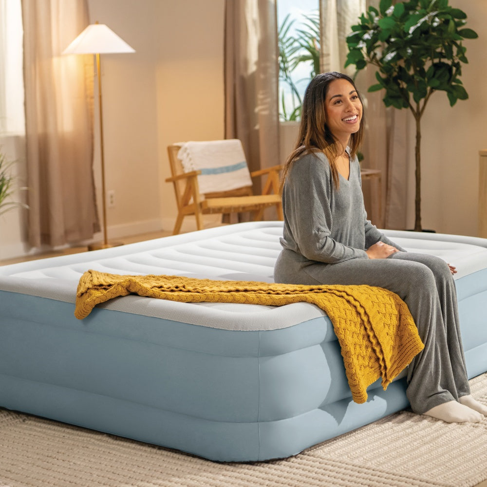 Luftbett Deluxe Premium Comfort, 152x203x46cm, mit FastFill Pumpe