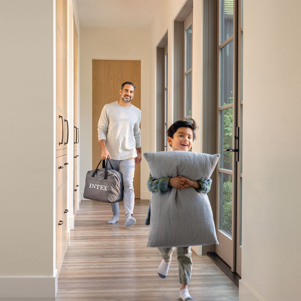 Luftbett Deluxe PremAire I, 99x191x46cm, mit doppellagiger Fiber-Tech Innenkonstruktion und FastFill Pumpe