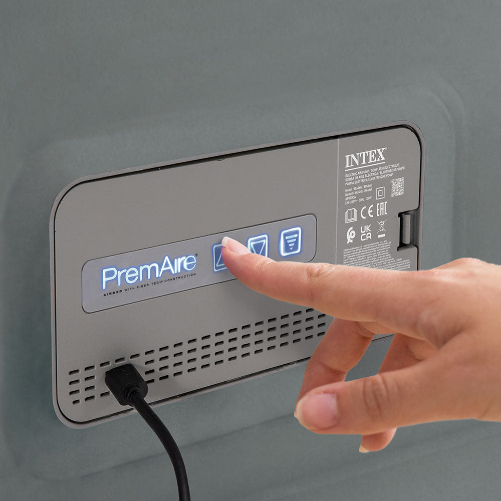 Luftbett Deluxe PremAire II, 152x203x46cm, mit doppellagiger Fiber-Tech Innenkonstruktion und Digital Pumpe