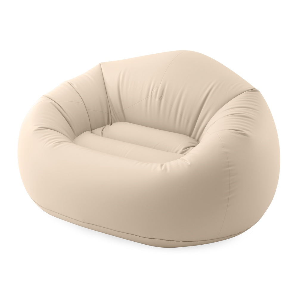Sessel BeanlessBag creme, aufblasbar, 137x127x74cm