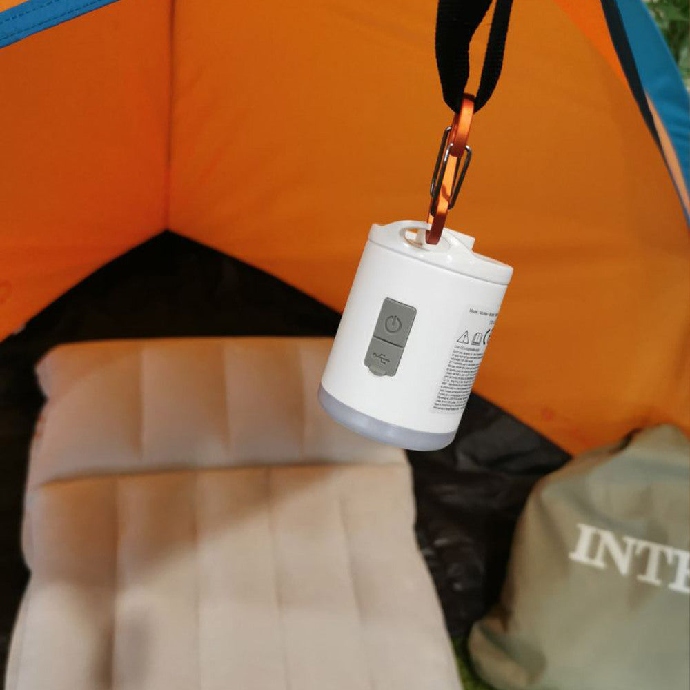 Elektrische Mini USB-Luftpumpe QuickFill USB200R mit Licht & Karabiner