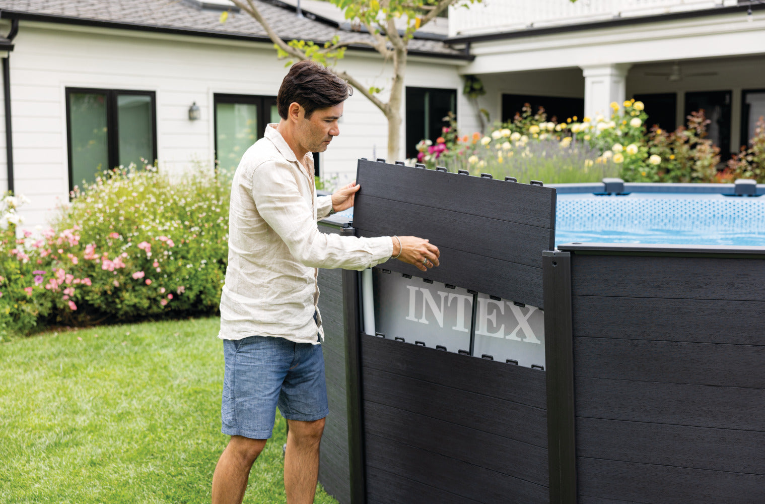 So installieren Sie Ihren runden Graphite Pool von INTEX!