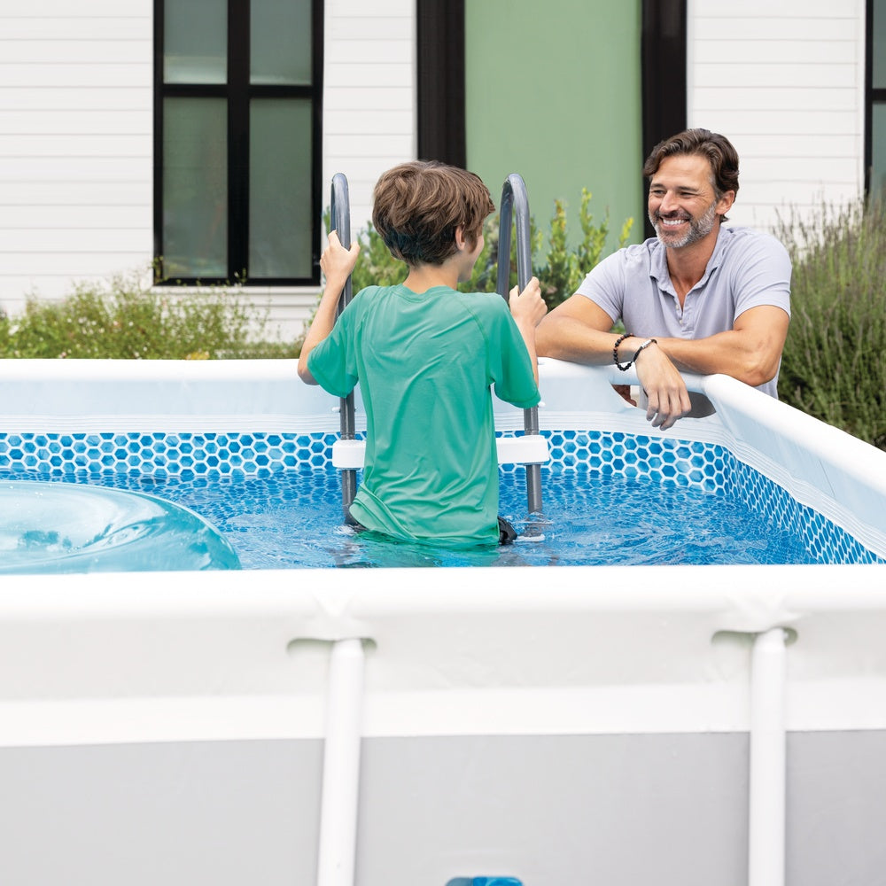 Clearview Prism Frame Pool (4,00 x 2,00 x 1,22m) inkl. Pumpe & Zubehör