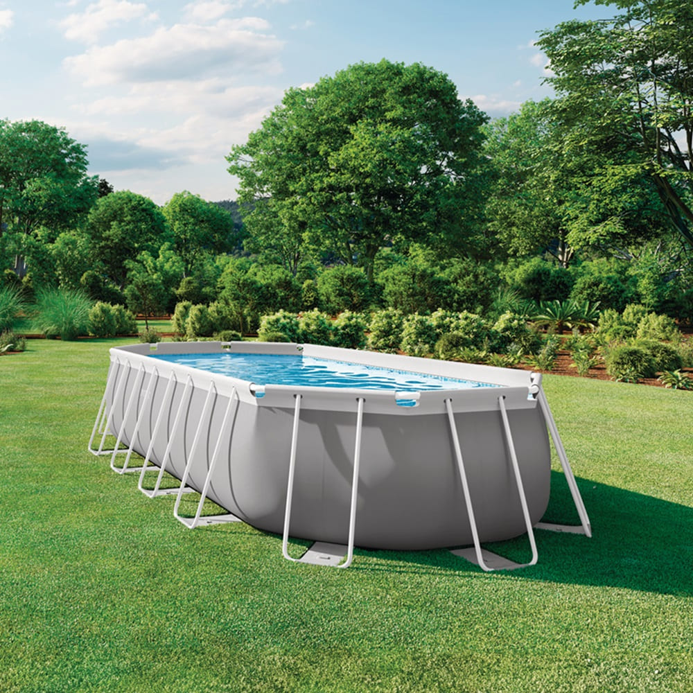 Prism Frame Pool (6,10 x 3,05 x 1,22m) inkl. Pumpe & Zubehör