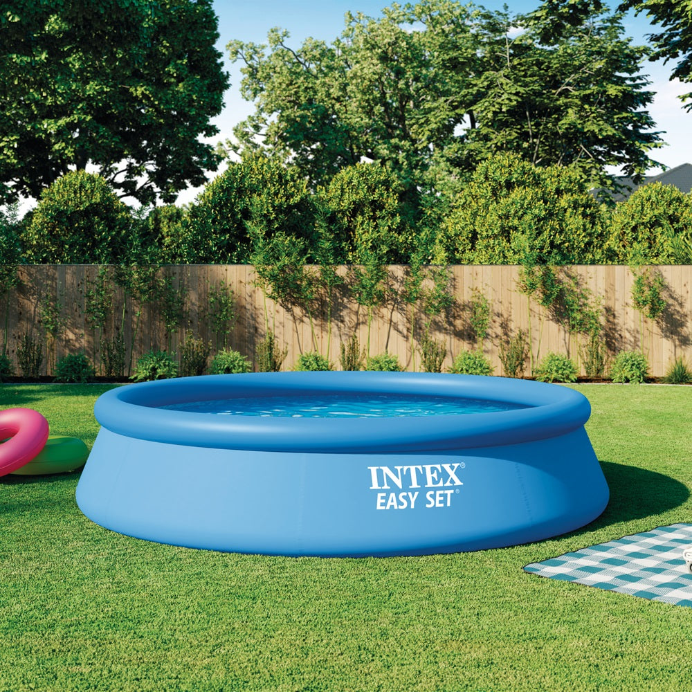EasySet Pool, Wasserbedarf ca. 7290 l, 396x84cm, Anschlußmöglichkeit für Filterpumpe #28604GS