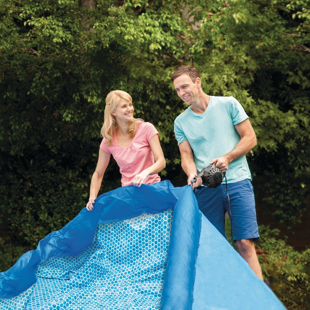 EasySet Pool, Wasserbedarf ca. 7290 l, 396x84cm, Anschlußmöglichkeit für Filterpumpe #28604GS