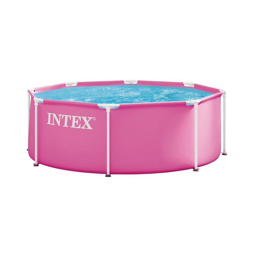 Metal Frame Pool Pink (2,44 x 0,76m)