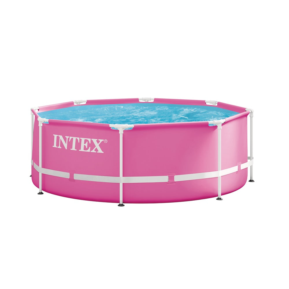 Metal Frame Pool Pink (2,44 x 0,76m)