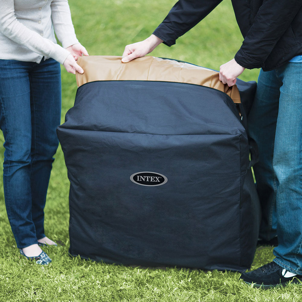 Whirlpool Bubble Massage, rund, olivegrün, für 4 Personen