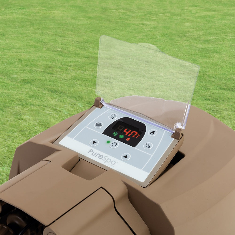 Whirlpool Bubble Massage, rund, olivegrün, für 6 Personen