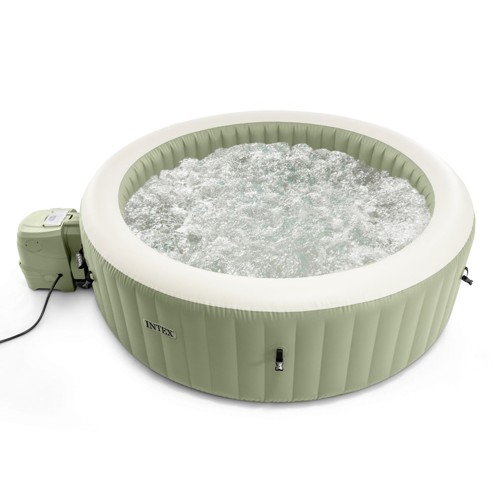 28428_Bubble Spa Massage Whirlpool olivegrün auf weißem Hintergrund
