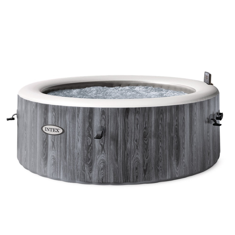 Whirlpool Greywood Deluxe, rund, in Holzoptik, für 4 Personen