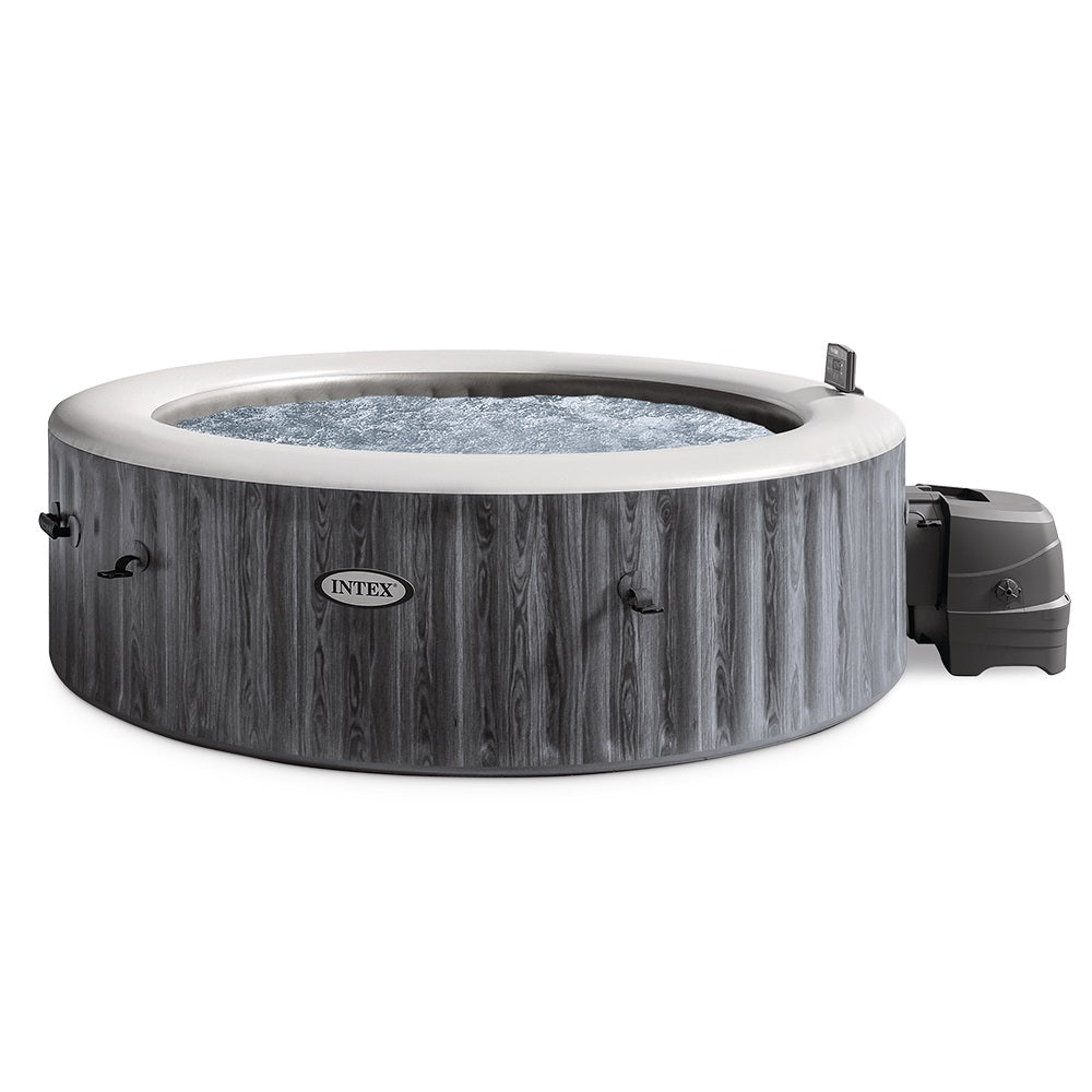 viereckiger Whirlpool in Holzoptik für 6 Personen