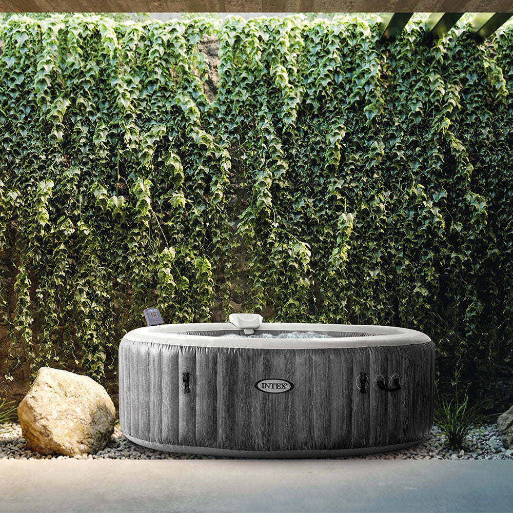 Whirlpool Greywood Deluxe, rund, in Holzoptik, für 6 Personen