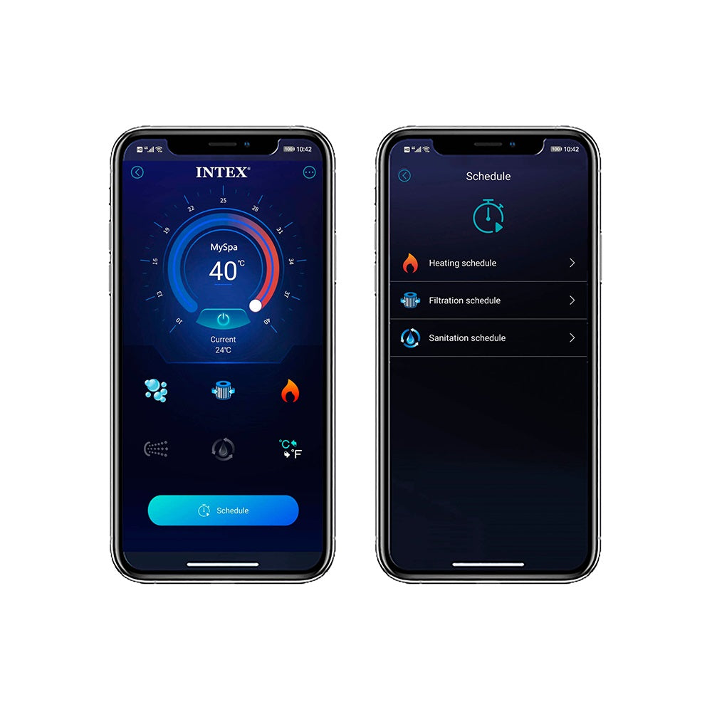 Whirlpool Greywood Deluxe, rund, in Holzoptik, für 6 Personen