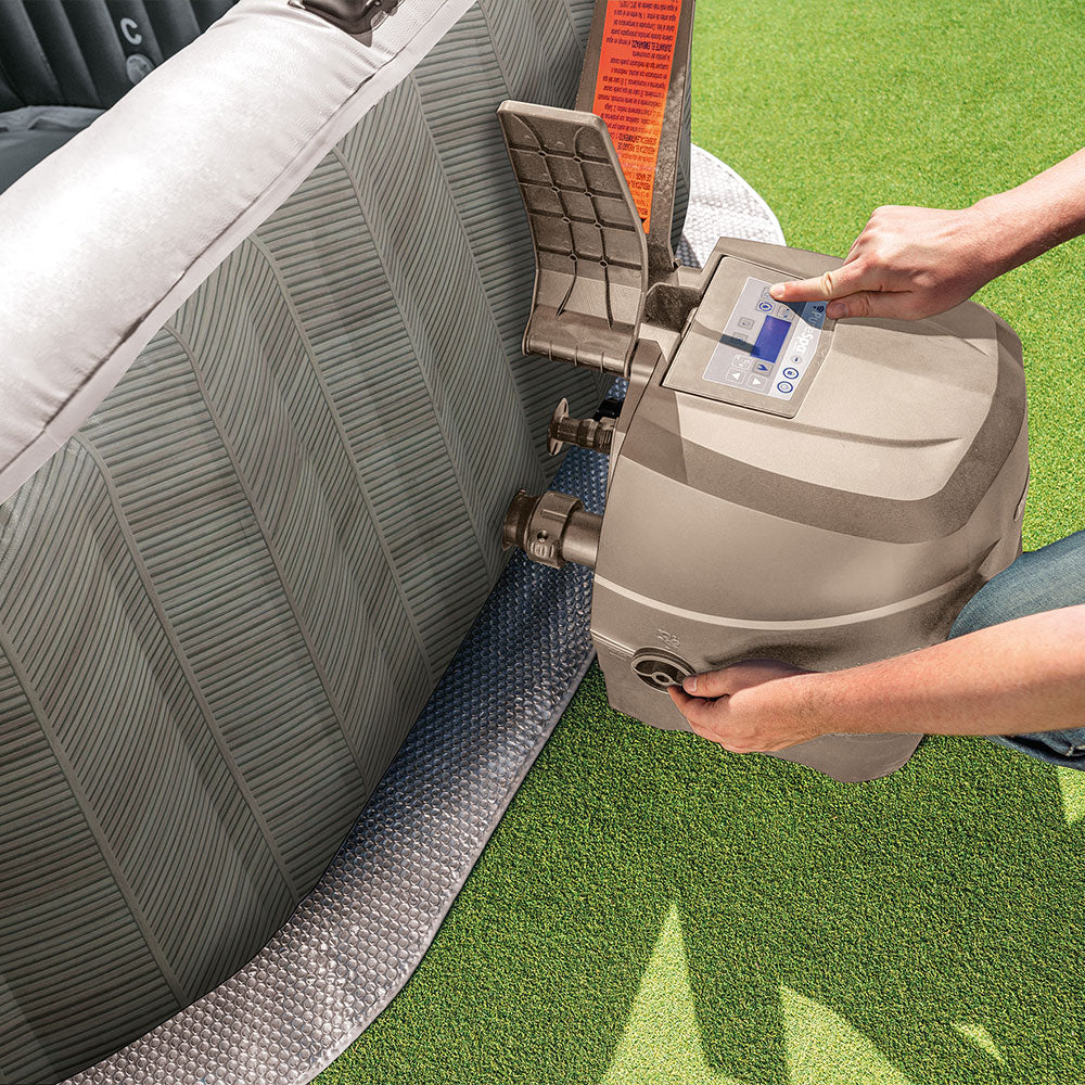 Whirlpool Chevron Deluxe, eckig, Chevron-Muster, für 4 Personen