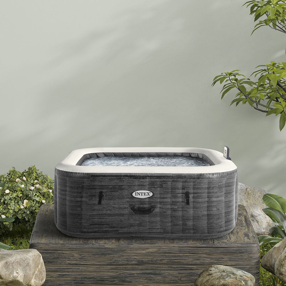 Whirlpool Greystone Deluxe, eckig, in Steinoptik, für 4 Personen