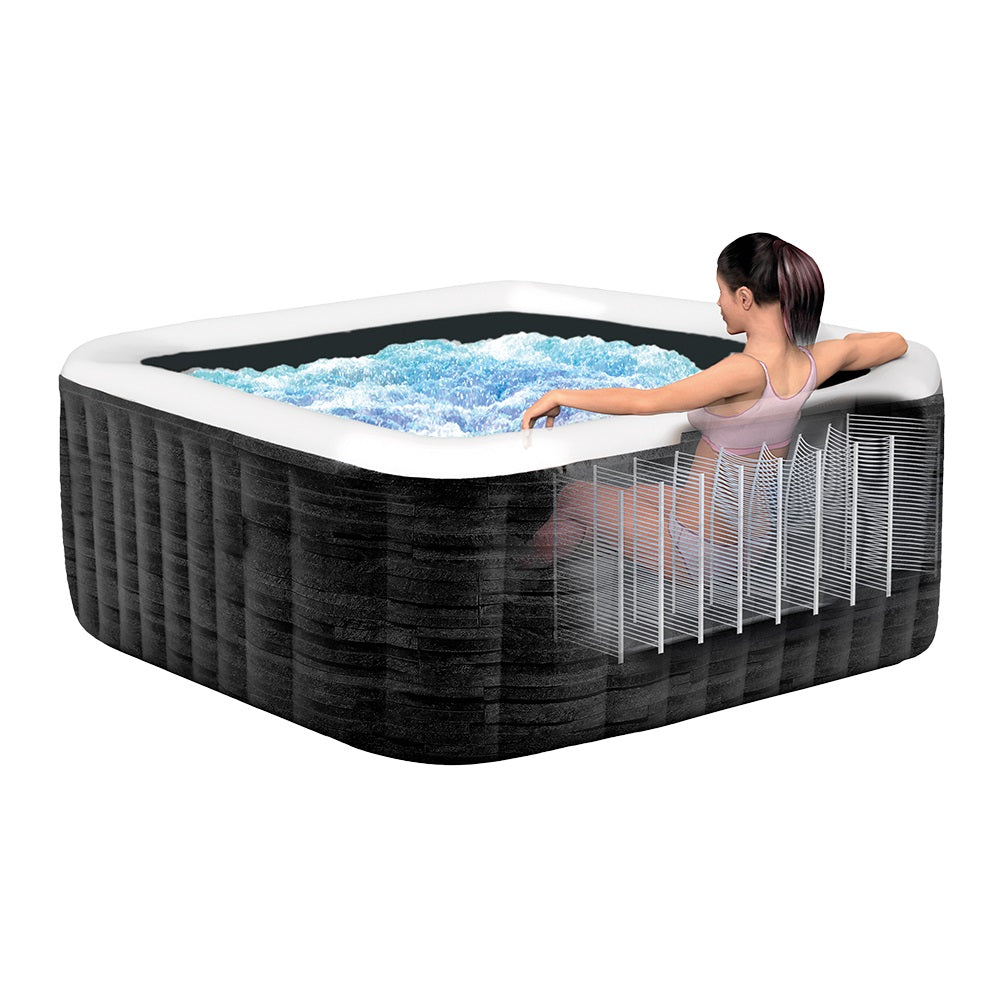 Whirlpool Greystone Deluxe, eckig, in Steinoptik, für 6 Personen